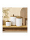 Melina's Collection Set 3buc Borcane Uz General cu capac Ceramică Alb 800ml