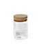 Espiel Glass Sugar Jar with Cork White 500ml 1 Piece