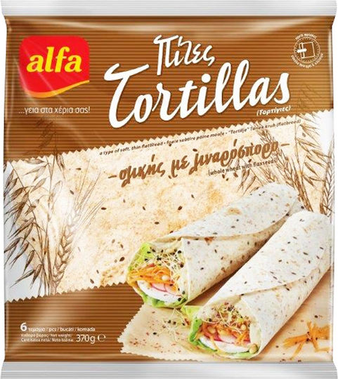 Alfa Alfa Mehrkorn Tortilla mit Leinsamen & Samen 370g