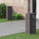 vidaXL Set of 2 Solar Lights Street Warm White ...