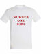 Παιδικό T-shirt White Rosé Number One Girl Blackpink Kpop