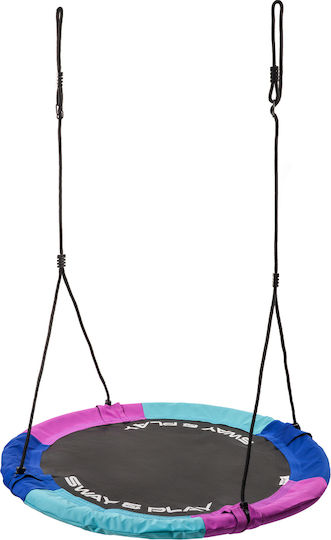 Meteor Leagăn Cuib Suspendată Metalică 110x110x110cm. Albastru