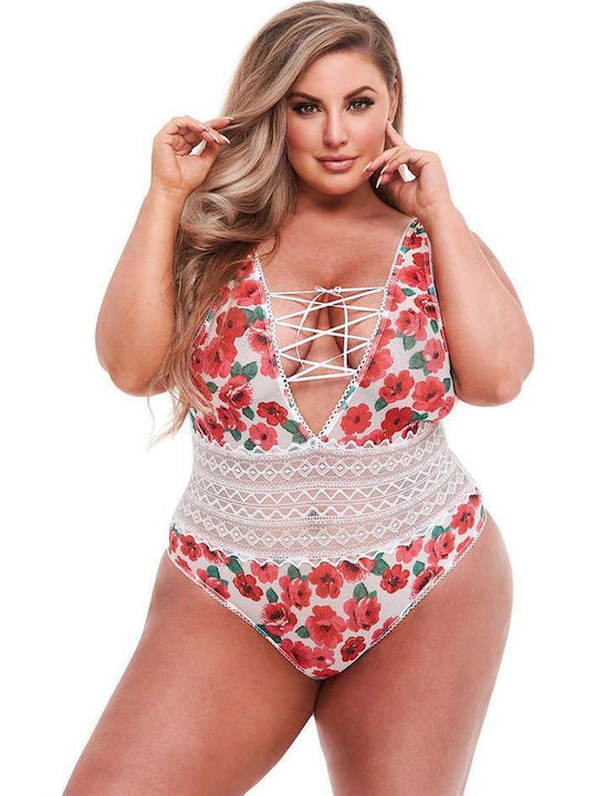 Floral Bodysuit Lace Baci Lingerie