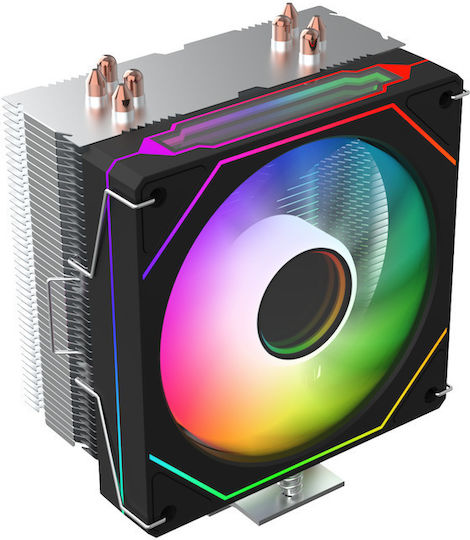 ProGaming PGS4A Cooler Procesor pentru Socket /A/M/4/A/M/5/1/2/0/0/1/1/5/x/1/7/0/0/ cu ARGB Iluminare