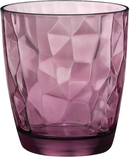 Bormioli Rocco Rock Set of Glasses for White Wine made of Glass in Purple Color 6pcs