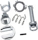 Kit Reparare Încuietoare Ușă Mașină Compatibil BMW Seria 3 E46 1998-2005 Stânga Dreapta Față 7 Bucăți Metal Argintiu Echivalent OE 51218244049