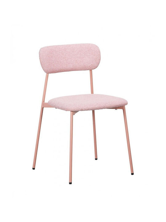 Inka Dining Room Fabric Chair Pink 45x49x78cm 4pcs