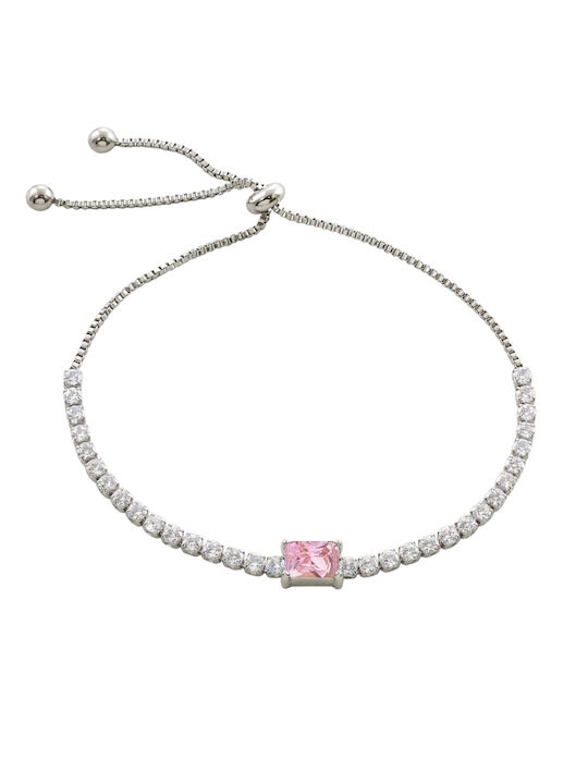 Loisir Women's Bracelet Riviera made of Steel with Zircon