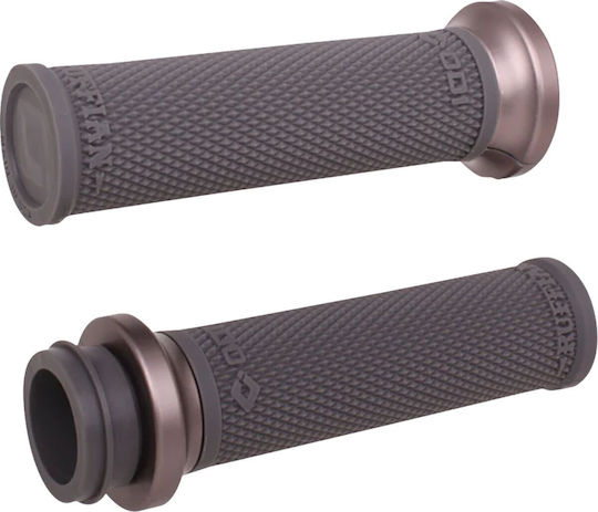 Odi Grip Ghidon 25,4mm Ruffian Diamond Knurled Fără Flanșă Fără Waffle Throttle-by-wire Mediu V30itwh-h Gri