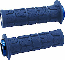 Odi Mânere Închise Ghidon 22mm Lungime 12,5cm Rogue 3/4 Flanșă Universal Moale Albastre