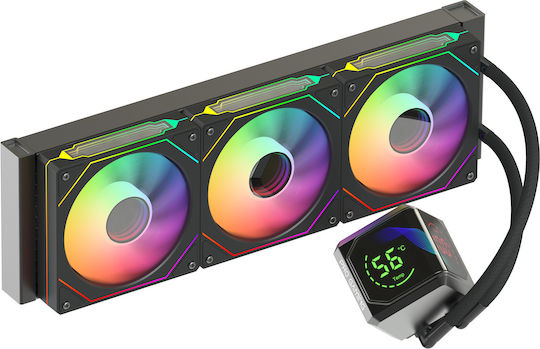 ProGaming IcePulse 360 Υδρόψυξη AIO CPU με 3 Ανεμιστήρες 120mm και ARGB Φωτισμό