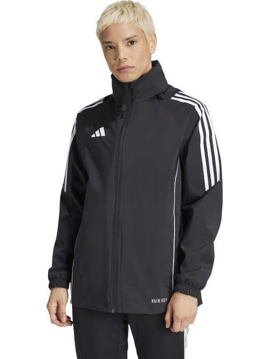 Tiro 24 Women's Sports Jacket Waterproof for Spring or Autumn Black