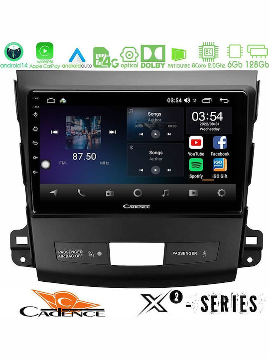 Cadence Автомобилна Аудио Система (Блутут/USB/WiFi/GPS/Apple-Carplay/Android-Auto) с Тъчскрийн 9"