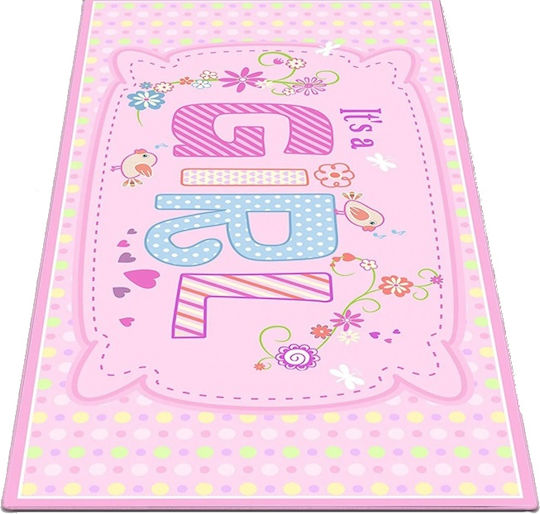 Chilai Home Kinder Teppich Rosa 150x200cm