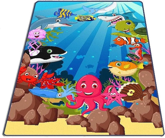 Chilai Home Kinder Teppich Blau 150x200cm