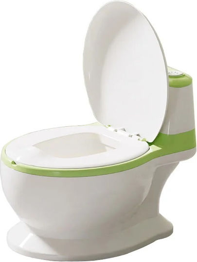 Little Mom Potty Vas cu Capac Verde