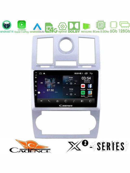 Cadence Car Audio System Chrysler 300C 2004-2011 (Bluetooth/USB/WiFi/GPS/Apple-Carplay/Android-Auto) with Touch Screen 9"