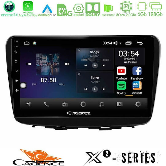 Cadence Car Audio System for Suzuki Baleno 2016-2021 (Bluetooth/USB/WiFi/GPS/Apple-Carplay/Android-Auto) with Touch Screen 9"