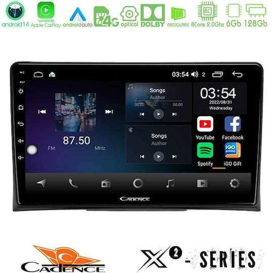 Cadence Ηχοσύστημα Αυτοκινήτου για Volkswagen Transporter / Golf 2003-2015 (Bluetooth/USB/WiFi/GPS/Apple-Carplay/Android-Auto) με Οθόνη Αφής 9"