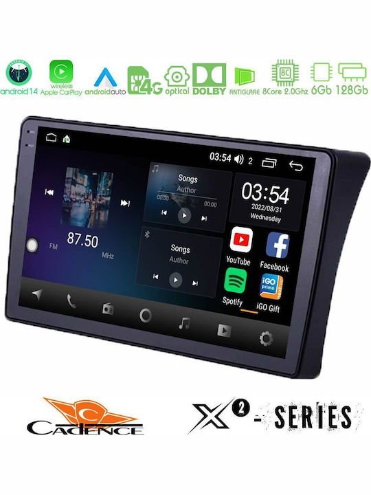Cadence Car Audio System for Nissan Navara / Pathfinder 2004-2016 (Bluetooth/USB/WiFi/GPS/Apple-Carplay/Android-Auto) with Touch Screen 9"