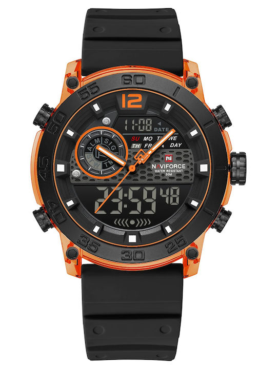 Naviforce Ceas cu Baterie cu Curea din Cauciuc