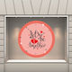 Schaufenster- und Wandsticker Valentinstag Be Together 70x70cm