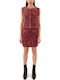 Set with Mini Skirt Burgundy