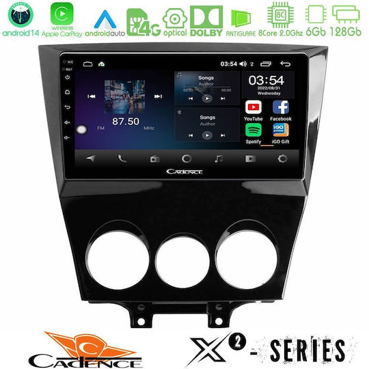 Cadence Ηχοσύστημα Αυτοκινήτου για Mazda RX-8 2008-2012 (Bluetooth/USB/WiFi/GPS/Apple-Carplay/Android-Auto) με Οθόνη Αφής 9"