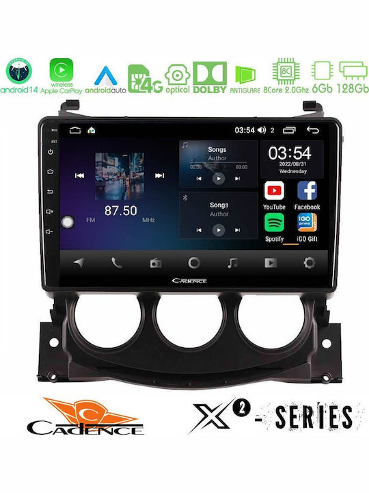 Cadence Car Audio System for Nissan 370Z 2009-2013 (Bluetooth/USB/WiFi/GPS/Apple-Carplay/Android-Auto) with Touch Screen 9"