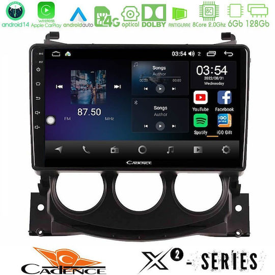 Cadence Car Audio System for Nissan 370Z 2009-2013 (Bluetooth/USB/WiFi/GPS/Apple-Carplay/Android-Auto) with Touch Screen 9"
