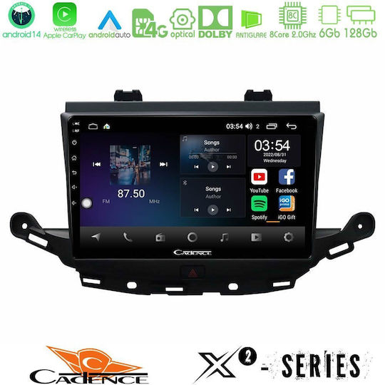 Cadence Auto-Audiosystem für Opel Astra 2015-2019 (Bluetooth/USB/WiFi/GPS/Apple-Carplay/Android-Auto) mit Touchscreen 9"
