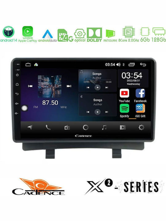Cadence Автомобилна Аудио Система (Блутут/USB/WiFi/GPS/Apple-Carplay/Android-Auto) с Тъчскрийн 9"