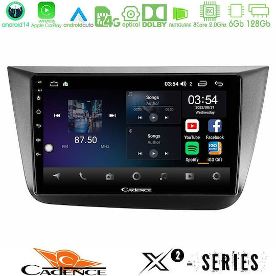 Cadence Автомобилна Аудио Система (Блутут/USB/WiFi/GPS/Apple-Carplay/Android-Auto) с Тъчскрийн 9"