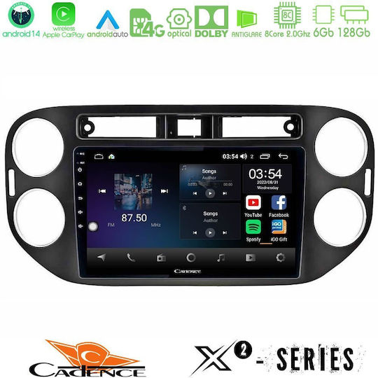 Cadence Car Audio System for Volkswagen Tiguan / Golf Plus 2004 – 2014 (Bluetooth/USB/WiFi/GPS/Apple-Carplay/Android-Auto) with Touch Screen 9"
