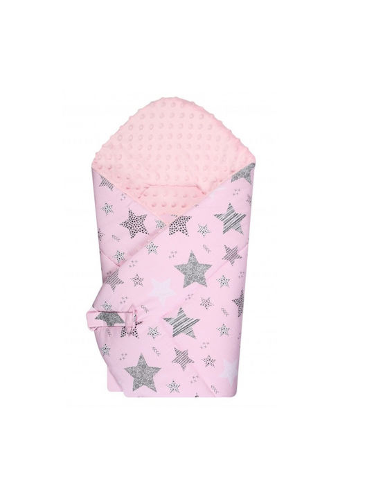 Duet Baby Pătură Pepinieră Swaddling pături 100% bumbac Roz 80x80cm