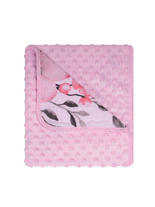 Duet Baby Pătură Pepinieră Swaddling pături 100% bumbac Roz 80x90cm