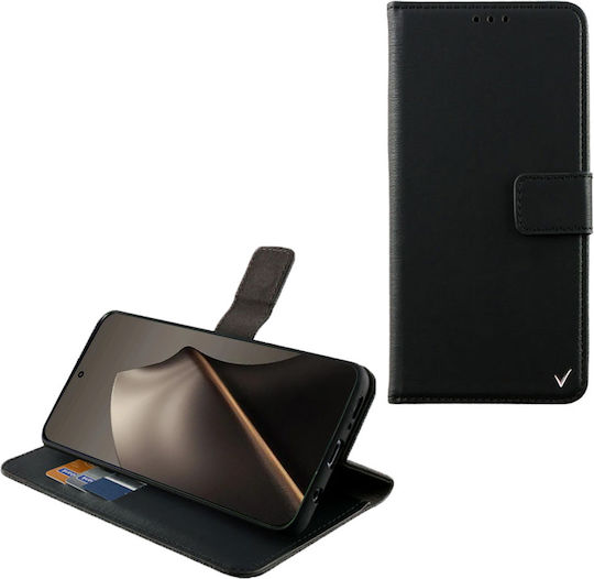 Volte-Tel Book Synthetisches Leder / Silikon Schwarzes (Xiaomi 15T)
