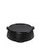 Espiel Myanmar Set of 2 General Use Glass Jars with Lid Black 13.2x8x15.5cm 2pieces