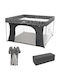 Kidnort Park with Mattress Gray 74.5x126.5cm