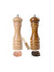 Creative Manual Set Spice Mills made of Wood in Beige Color 18cm 2pcs