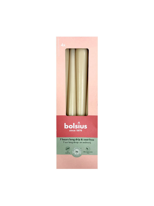 Bolsius Διακοσμητικό Κερί Κηροπηγίου Εκρού 286g...