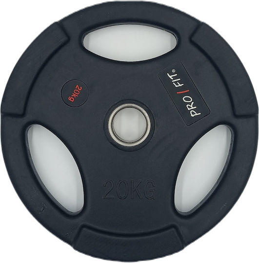 Profit Strength Training Plate Olympic Type Metal 1 x 20kg Φ50mm with Handles