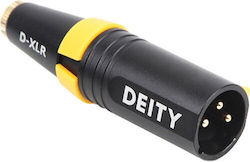 Deity Microphone Adapter Deity D-XLR From 3.5mm Jack To XLR Black Yellow