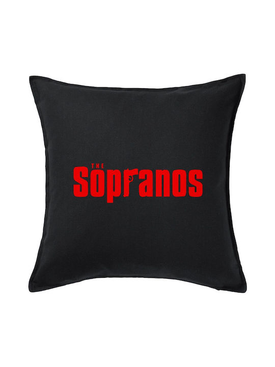 Koupakoupa Sofa Cushion The Sopranos 100% Cotton Black 50x50cm