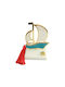 Kalliopi Silver Tabletop Lucky Charm Boat Blue made of Stone 2026 6x8cm 1pcs