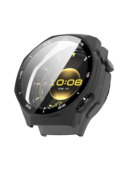 Plastic Case with Glass in Black color for Huawei Watch GT 6 Pro (46mm)