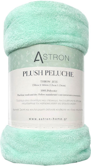 Astron Italy Ριχτάρι Πολυθρόνας Γούνινο 130x160εκ. Aqua 0197550001