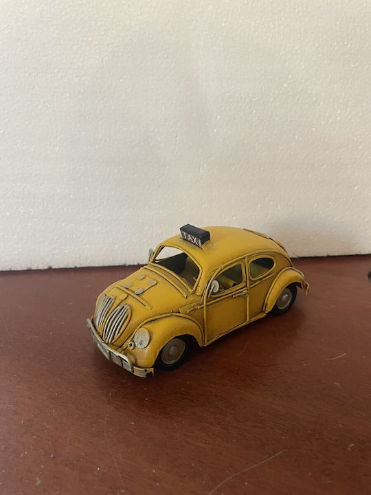 Vintage Metal Decorative Taxi Yellow Length 14cm X Height 6cm