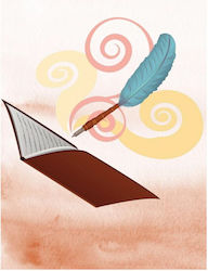 Greeting Card Without Message Notebook Pen 7x11cm Paperbox
