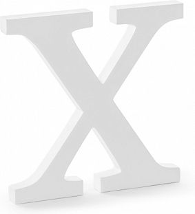 Wooden Letter "x" White 19.5x19 cm